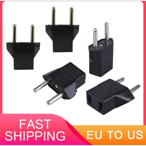 High Quality 1/2/3/4/5 Pcs Light Weight Portable Converter 2 Pin Power Socket EU To US Plug Adapter For Traveling Home