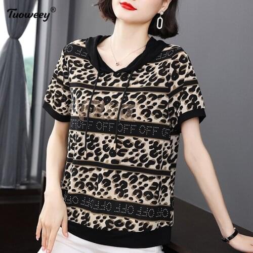 2021 Autumn style Fashion leopard print Blouse Women Office Lady short Sleeve Pullover Shirts Women Elegant Female Clothing
