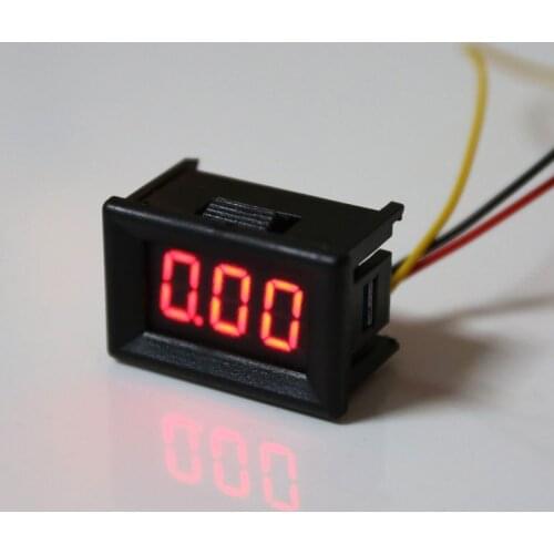DC 0-100V 0.36" 3-digital Voltmeter RED LED Display Panel Voltage Meter For Car Motorcycle