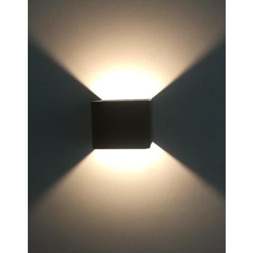 1pcs 3W AC85-265V Aluminum Wall Sconce RGB With Controller For Indoor Art Living room Stairs Art Decoration LED Wall Lamp