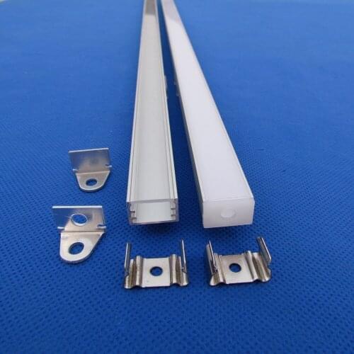 10pc(20m)/pack;2m per piece led aluminum profile channel for led strips QC1509-2m with Milky or Transparent Cover