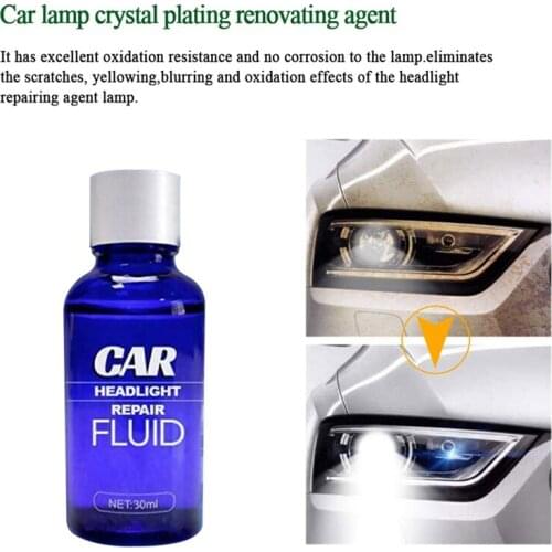 For 30ml Car Headlight Cleaning Polishing Repair Liquid Scratch Remover Agent Retreading Spray Auto Head Light Anti-scratch Tool