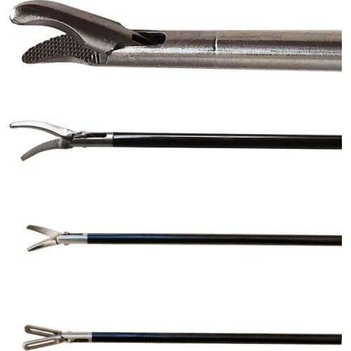 4 pieces Laparoscopic surgery simulation training instrument V-shaped needle holder separation forceps scissors grasping forcep