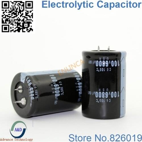 5pcs/lot 100V 6800UF Radial DIP Aluminum Electrolytic Capacitors size 35*50 6800UF 100V Tolerance 20