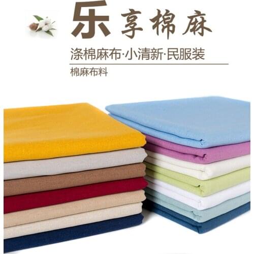 50CM * 140CM/Piece, Cotton Linen Clothing Cloth, Embroidered Handmade DIY, Pants Clothes Ramie, Flax Chinese Clothing Fabric