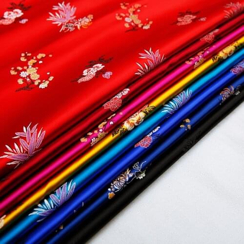 50x75cmbrocade jacquard pattern clothing fabrics by the meter for DIY sewing cheongsam dress needlework satin patchwork material