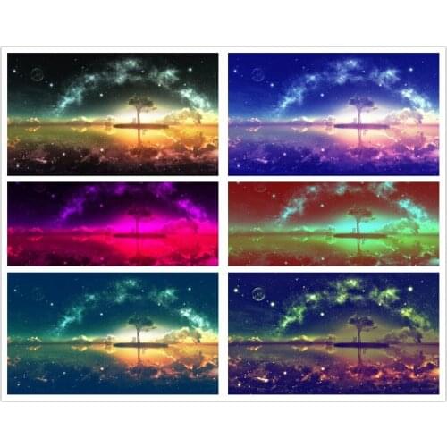 New 5D Diy diamond painting Sky reflection square diamond embroidery Galaxy Cross stitch pictures of rhinestones Christmas decor