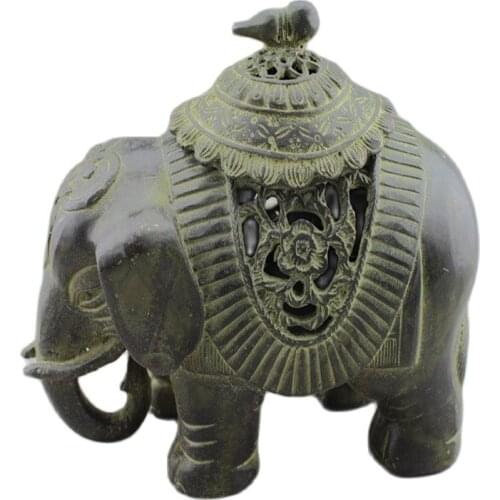 Antique antique bronze Collection House evil dispelling gourd like censer auspicious decoration