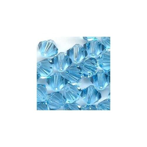 Free Shipping, 288pcs/Lot 6mm Aquamarine Chinese Top Quality Crystal Bicone Beads