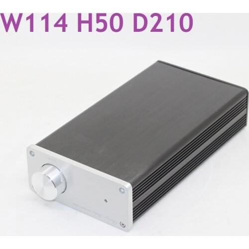 Size W114 H50 D210 Power Box Aluminum Chassis DIY Preamp Amplifier Housing Rear Case Small Hifi Shell 1105