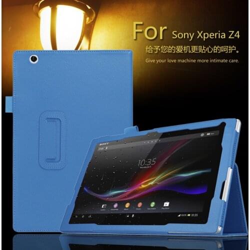 For Sony Xperia Z4 Tablet Ultra Case - Slim Folding Cover Case for Sony Xperia Z4 Tablet Ultra 10.1 inch Free shipping
