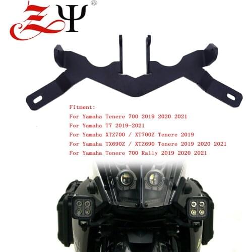 Motorcycle Auxiliary Light Backet Mount Holder Fog Lamp Bracket For Yamaha T7 Tenere700 XTZ700 Tenere XT700Z TX 690 Z 2019-2021