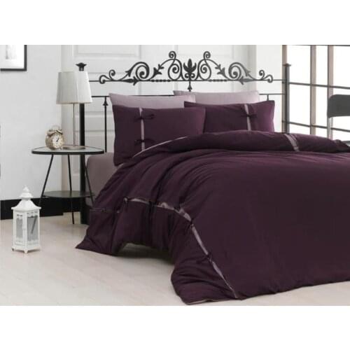 Dowry Wonderland Dream Style Cotton Satin Double Duvet cover set Damson