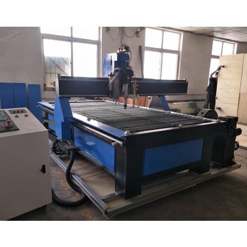 Jinan(1300*2500MM) Cheap CNC Plasma Cutting Machine 1325 With LGK supply/Plasma Cutters CNC With Water Chiller