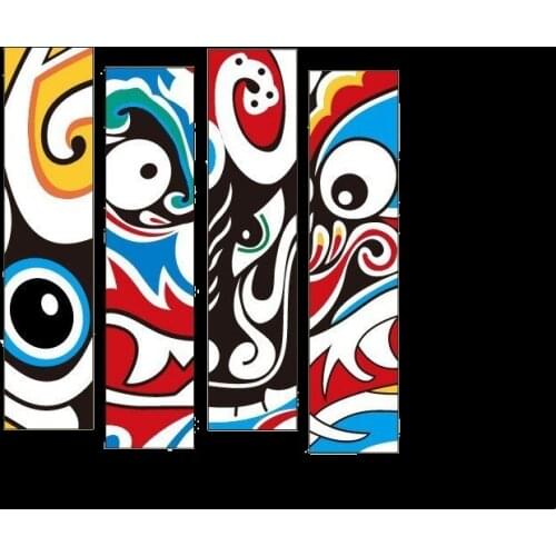 China Peking Opera Flower patches for clothes 3d stickers iron on transfers for clothing girl t-shirt heat transfer patch