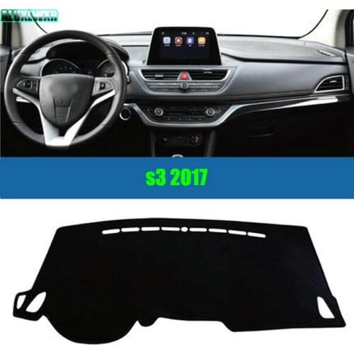 Car Dashboard Avoid Light Pad Instrument Platform Desk Cover Mats Carpets Accessories for JAC S3 2017 2017 2018 car-styling