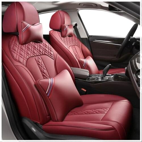 ZHOUSHENGLEE Custom Leather car seat covers For Porsche Cayman Macan panamera Cayenne Boxster Automobiles Seat Covers car seats
