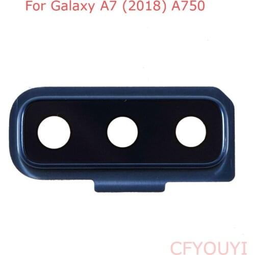 For Samsung Galaxy A7 (2018) A750 A750F 6.0 Inch Camera Lens Cover with Bracket and Glass Replacement Part