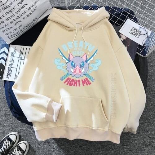 Demon Slayer Funny Cartoon Daily Casual Graphic Hoodie Men Kimetsu No Yaiba Cool Anime Streetwear Hip Hop Sweatshirt Hoody Male