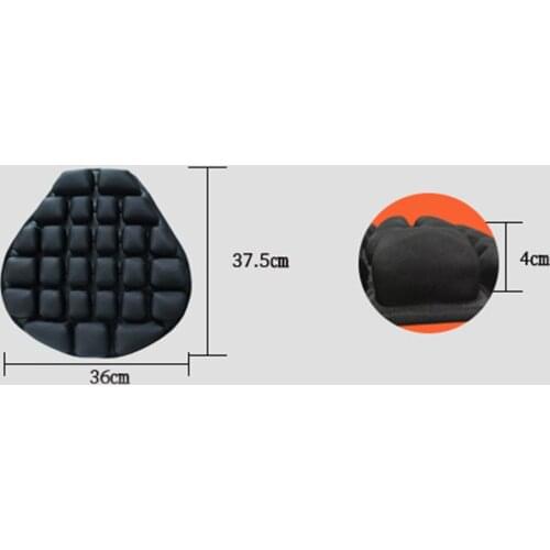 Non-slip Inflatable Motorcycle Seat Cushion Mattress with Fixing Straps