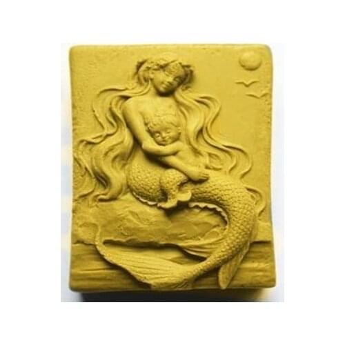 New 3" Mermaid Craft Art Silicone Soap mold Craft Molds DIY