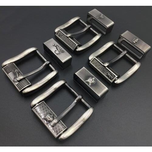 New Pin Belt Buckle Mens Metal Clip Buckle DIY Leather Craft Jeans Accessories Supply for 3.8cm Wide Belt Buckle classy