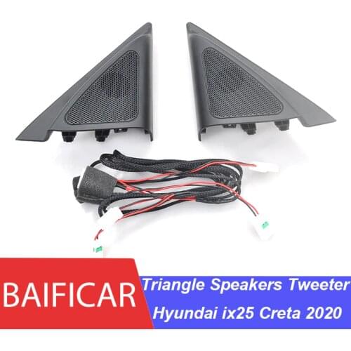 Baificar Brand New Triangle Speakers Tweeter Car-styling Audio Trumpet Head Speaker Kit For Hyundai ix25 Creta 2020