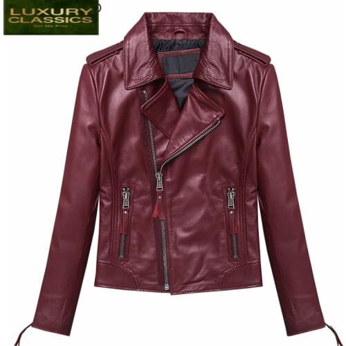 Coat Sheepskin 100% Real Women Chaquetas Mujer 2021 Streetwear Korean Genuine Leather Jacket Montone Leather Jackets 1227