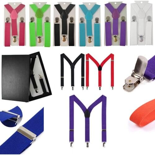 Hot Children Best Selling Suspenders Baby&kids Suspender Clip-on Adjustable Elastic Y-back Suspender Braces Party YHH0001