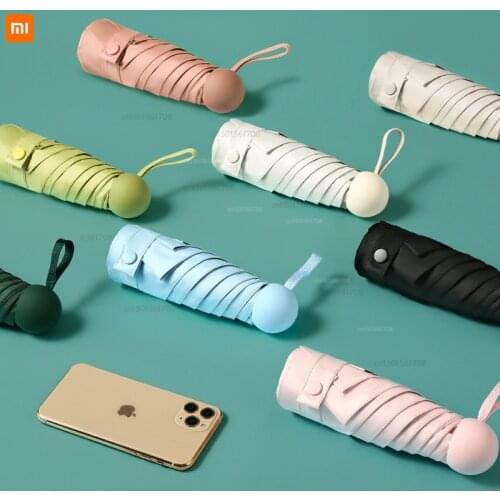 Xiaomi youpin Portable simple sunshade sunshade anti-ultraviolet sun umbrella pocket half-fold umbrella