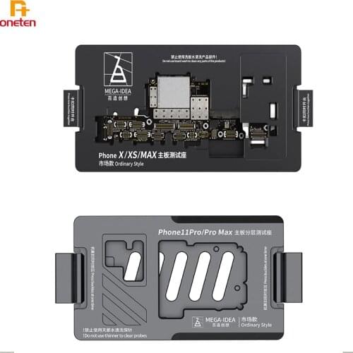 Qianli Mega-idea Motherboard Test Fixture Holder For iPhone X 11 12 Series Middle Layer CPU Logic MainBoard Repair Tester Tool