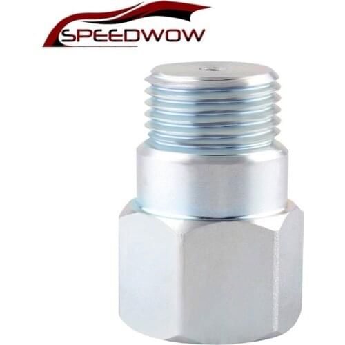 SPEEDWOW Universal Short Oxygen Sensor Extender M18*1.5 With Adjustable Gas Flow Inserts Cel Engine