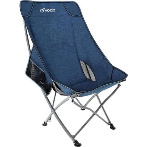 Outdoor folding chair portable fishing chair back chair picnic stool beach lounge chair camping moon chair