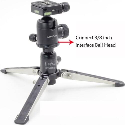 XILETU XVT28 Mini Multifunctional Tabletop Tripod Aluminum Alloy Portable Bracket Ballhead for Cellphone Gopro DSLR Camera