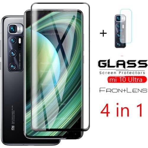 4 IN 1 Curved Edge Protective Glass for XIAOMI mi 10 Ultra Screen Protector CAMERA LENS Tempered glass xiao mi 10Ultra M2007J1SC