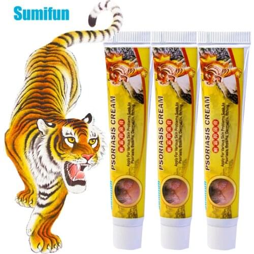 Sumifun 1/2/3pcs Chinese Herbal Tiger Balm Cream Relieve Itching Psoriasis Ointment For Psoriasis Antibacterial Dermatitis