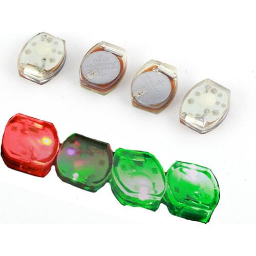 100 pcs/lot LED Shoes light Green Blue Red blingking flashing lamps Colors changing glowing children running shoes lamps