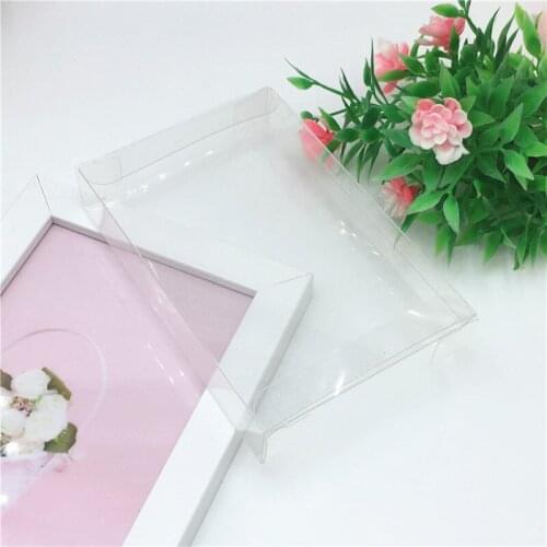 12 pcs Rectangle PVC Box Clear Gift Box Plastic Packaging Boxes For Toy Candy Wedding Party Favors Display Boxes