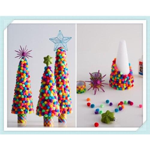 15MM SOFT CASHMERE POMPOMS POM POMS FLUFFY CRAFTS 1.5CM, KIDS HOME DIY CRAFTS, CHOOSE BEST COLORS, CR-97