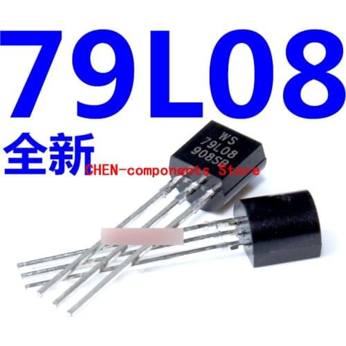 50pcs Brand new original 79L08 TO-92 straight Insert Triode