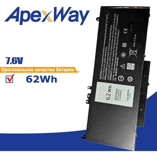 Apexway 7.6V 62Wh 6MT4T Laptop Battery For Dell Latitude E5470 E5570 Notebook 15.6" M3510 TXF9M 79VRK 07V69Y 7V69Y