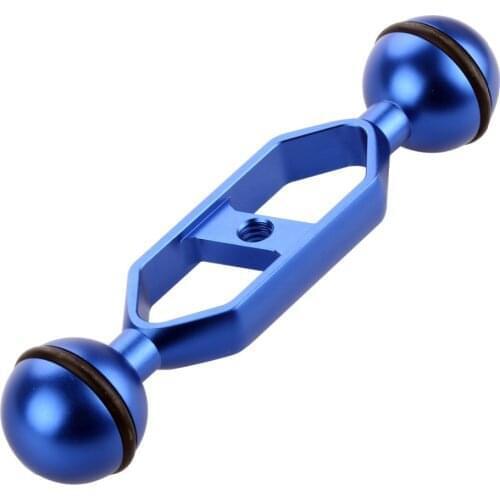 Aluminum Alloy Diving Dual Ball Light Arm Photography Equipment Joint Arm Camera Mount for Underwater for Go pro Action