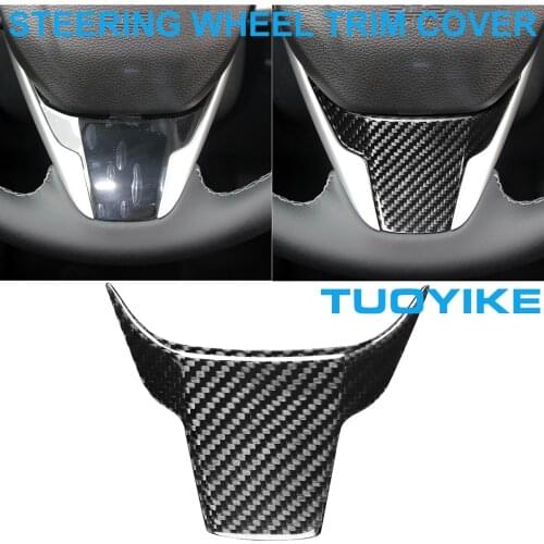 LHD RHD Car Styling Real Carbon Fiber Interior Steering Wheel Trim Cover Panel Sticker For Honda CIVIC 10th 10x 2016-2020 Parts