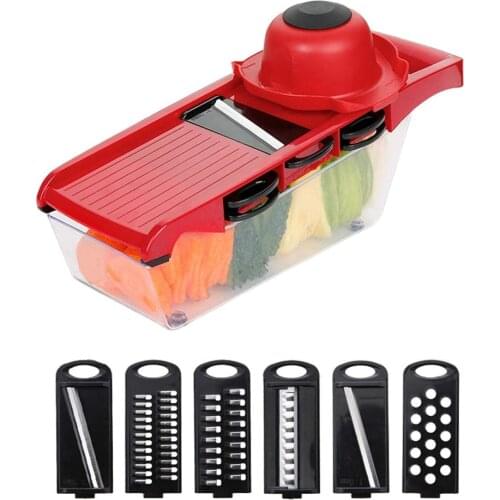 Household Potato Shredder Kitchen Multi-purpose Cutter Adjustable Fruit Vegetable Cutter Potato Slicer