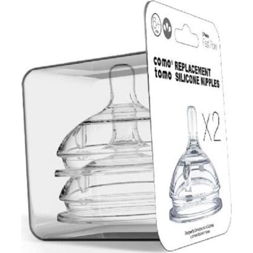 Baby nipple silicone Replacement Nipples in Variable Flow for Ages 0-3Months 3-6 Months /6 Months (2-Pack),nipples for Comotomo