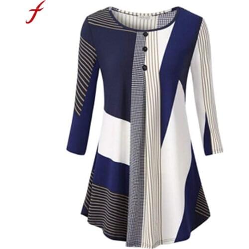 Блузки в полоску Feitong China At AliExpress