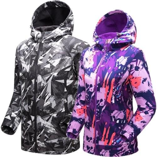 TECTOP Outdoors Men Women Softshell Coat Camping Hiking Trekking Waterproof Windproof Breathable Camouflage Soft Shell Jacket