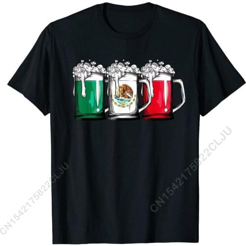Beer Mexican Flag T Shirt Cinco De Mayo Women Mexico Gifts T-Shirt Cute Men Tshirts Hip Hop T Shirt Cotton Design
