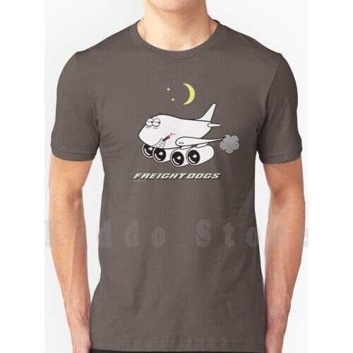 Freight Dogs - Boeing 747 Freighter T Shirt Print For Men Cotton New Cool Tee Freight Freighter Cargo 747 Pilots Boeing Jumbo