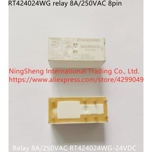 Original new 100% RT424024WG import genuine relay 8A/250VAC spot RT424024WG-24VDC